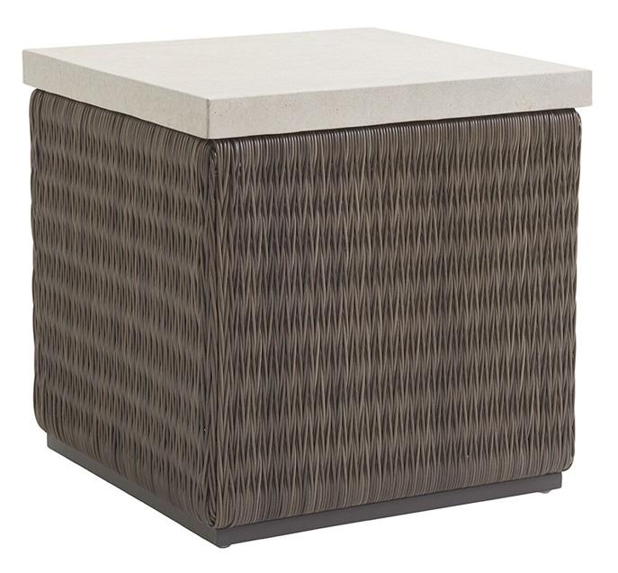Tommy Bahama Outdoor - Cypress Point Ocean Terrace Square End Table with Weatherstone Top - 3900-957 veiw 1