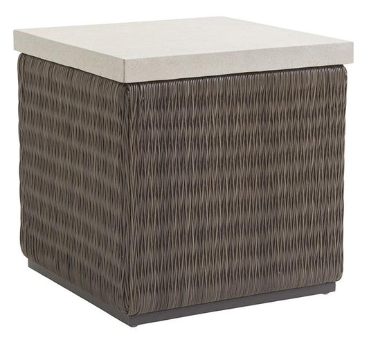 Tommy Bahama Outdoor - Cypress Point Ocean Terrace Square End Table with Weatherstone Top - 3900-957 veiw 1