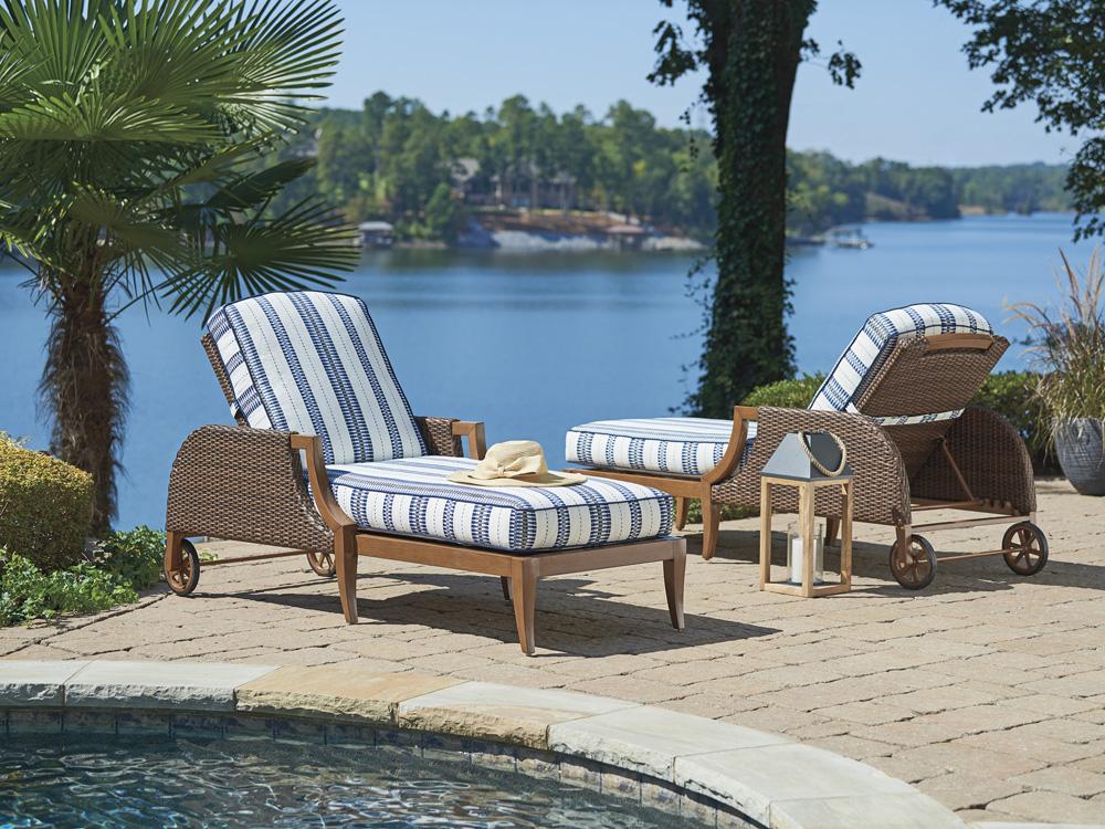 Tommy Bahama Outdoor - Harbor Isle Chaise Lounge, Walnut - 3935-75-40 veiw 3