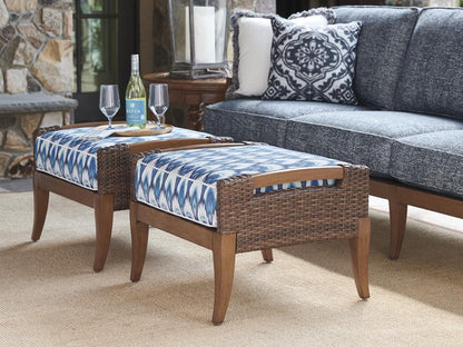Tommy Bahama Outdoor - Harbor Isle Ottoman, Walnut - 3935-44-40 veiw 2