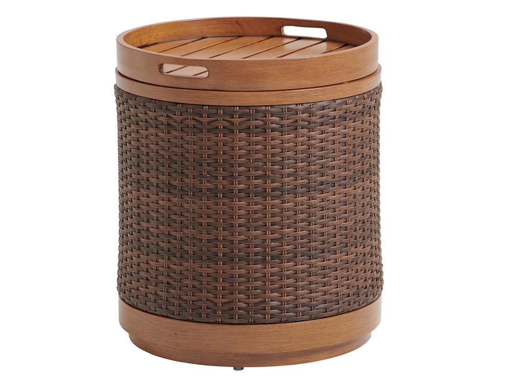 Tommy Bahama Outdoor - Harbor Isle Round Accent Table, Walnut - 3935-950 veiw 1