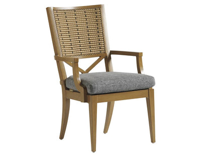 Tommy Bahama Outdoor - Los Altos Valley View Arm Dining Chair, Light Brown - 3930-13-40 veiw 1