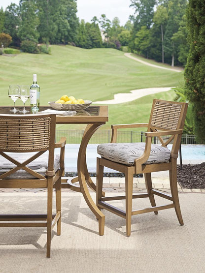 Tommy Bahama Outdoor - Los Altos Valley View Bistro Table, Light Brown - 3930-873 veiw 3