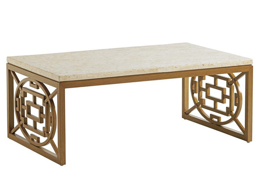 Tommy Bahama Outdoor - Los Altos Valley View Rectangular Cocktail Table, Light Brown - 3930-943C veiw 1
