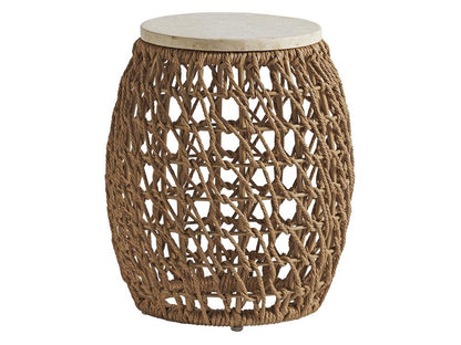 Tommy Bahama Outdoor - Los Altos Valley View Round Accent Table, Light Brown - 3930-954C veiw 1