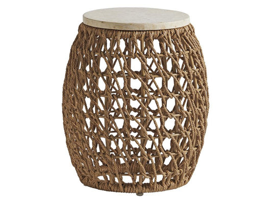 Tommy Bahama Outdoor - Los Altos Valley View Round Accent Table, Light Brown - 3930-954C veiw 1