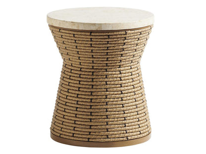 Tommy Bahama Outdoor - Los Altos Valley View Round Side Table, Light Brown - 3930-950C veiw 1