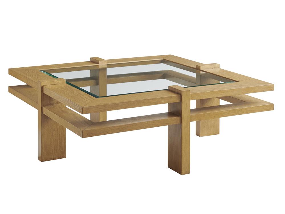 Tommy Bahama Outdoor - Los Altos Valley View Square Cocktail Table, Light Brown - 3930-947 veiw 1