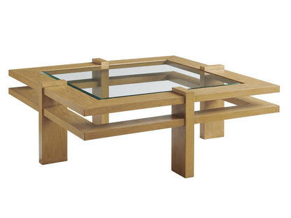 Tommy Bahama Outdoor - Los Altos Valley View Square Cocktail Table, Light Brown - 3930-947 veiw 1