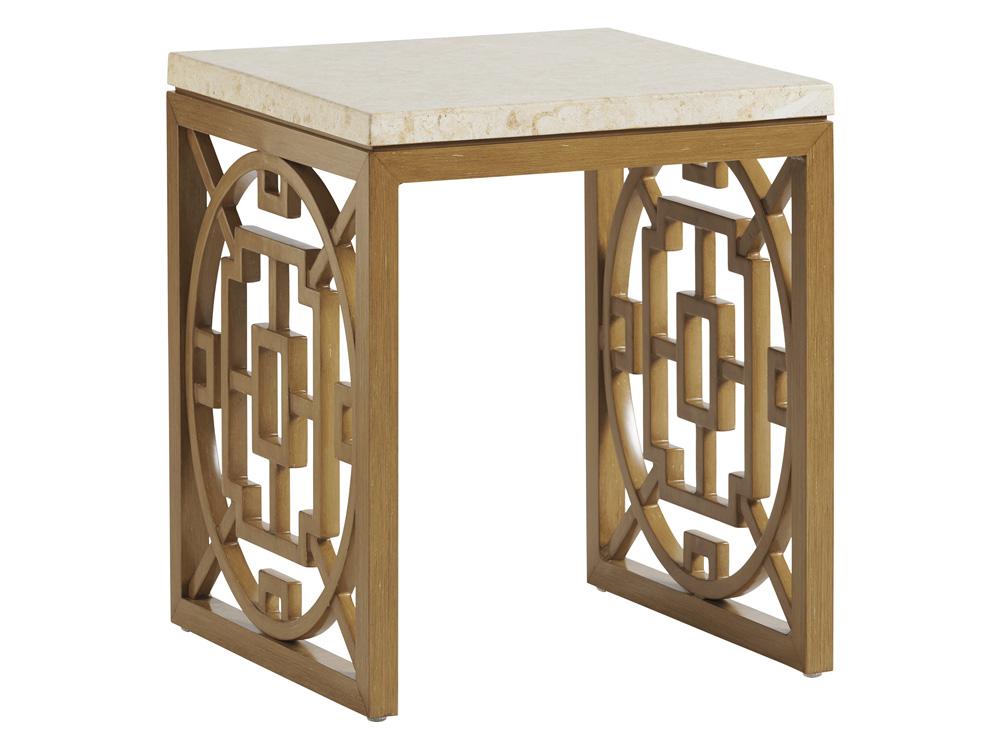 Tommy Bahama Outdoor - Los Altos Valley View Square End Table, Light Brown - 3930-953C veiw 1