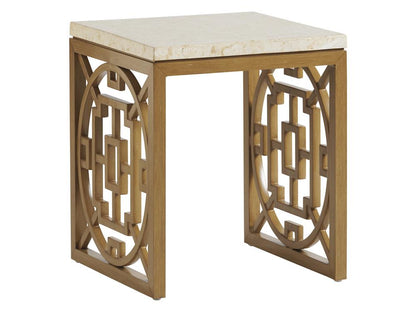 Tommy Bahama Outdoor - Los Altos Valley View Square End Table, Light Brown - 3930-953C veiw 1