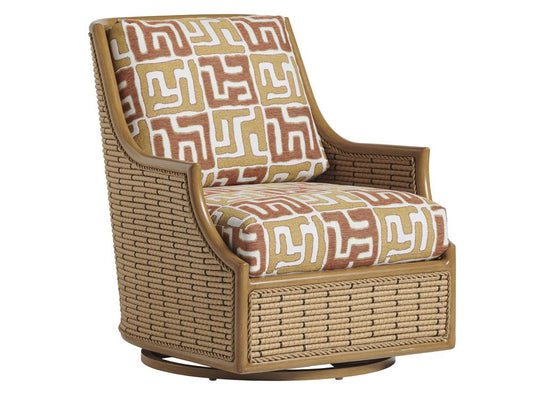 Tommy Bahama Outdoor - Los Altos Valley View Swivel Glider Occasional Chair, Light Brown - 3930-10SG-40 veiw 1