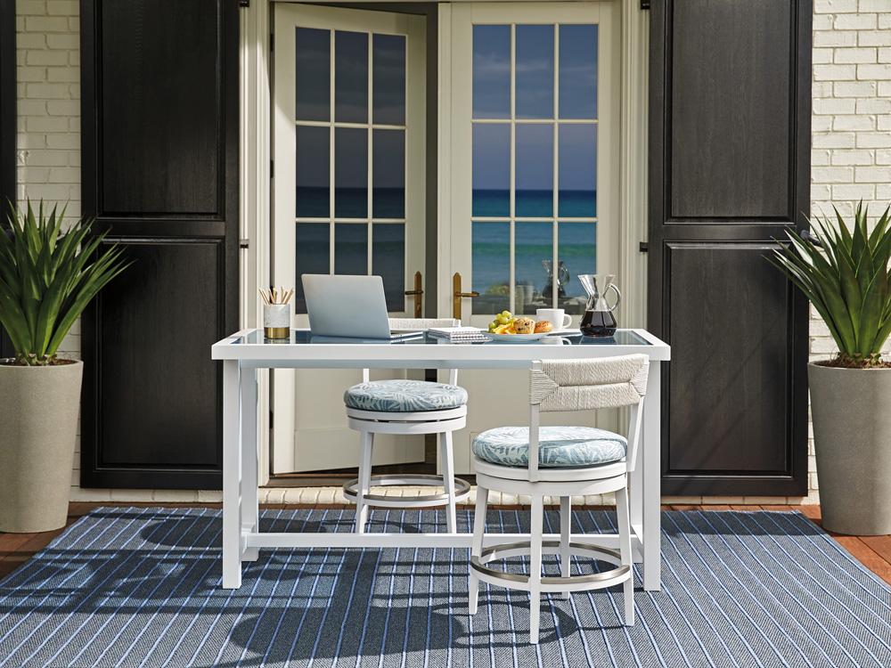 Tommy Bahama Outdoor - Ocean Breeze Promenade Bistro Table, White - 3460-873 veiw 2