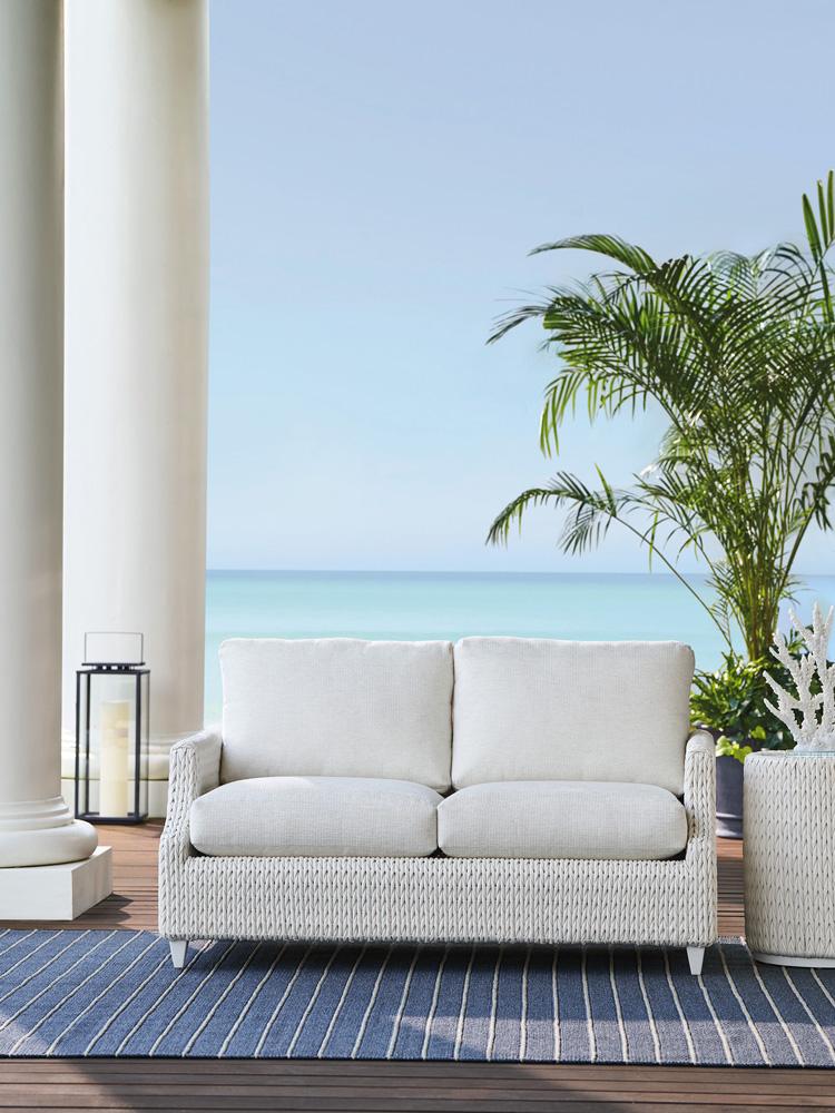 Tommy Bahama Outdoor - Ocean Breeze Promenade Loveseat, White - 3460-22-40 veiw 3