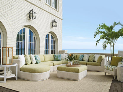 Tommy Bahama Outdoor - Ocean Breeze Promenade Ottoman, White - 3460-54-40 veiw 2