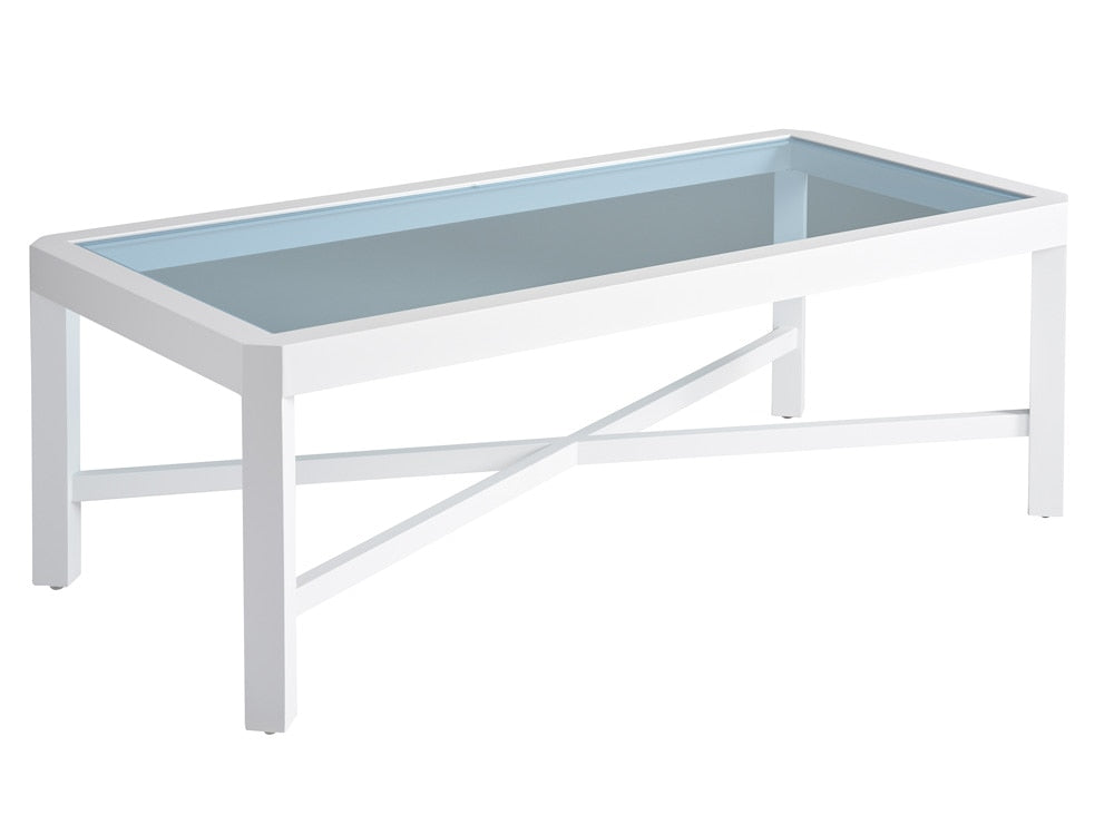 Tommy Bahama Outdoor - Ocean Breeze Promenade Rectangular Cocktail Table, White - 3460-947 veiw 1