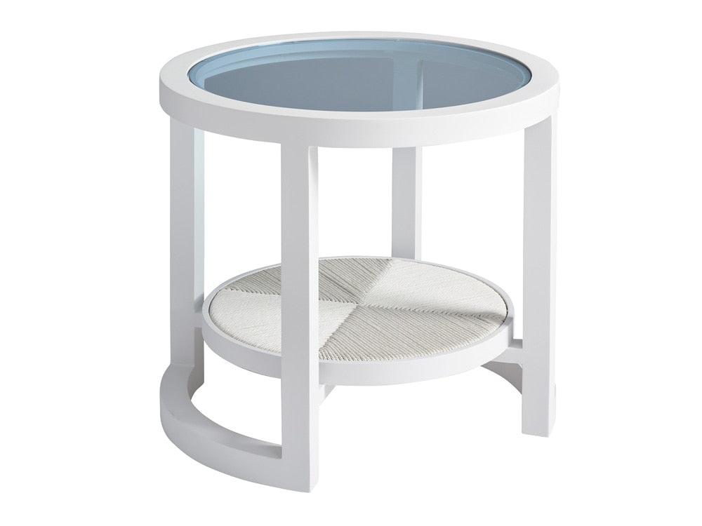 Tommy Bahama Outdoor - Ocean Breeze Promenade Round End Table, White - 3460-953 veiw 1