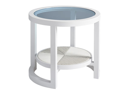 Tommy Bahama Outdoor - Ocean Breeze Promenade Round End Table, White - 3460-953 veiw 1