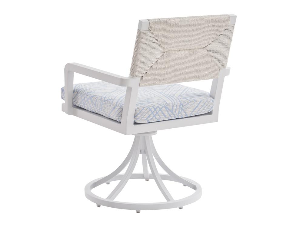 Tommy Bahama Outdoor - Ocean Breeze Promenade Swivel Rocker Arm Chair, White - 3460-13SR-40 veiw 2