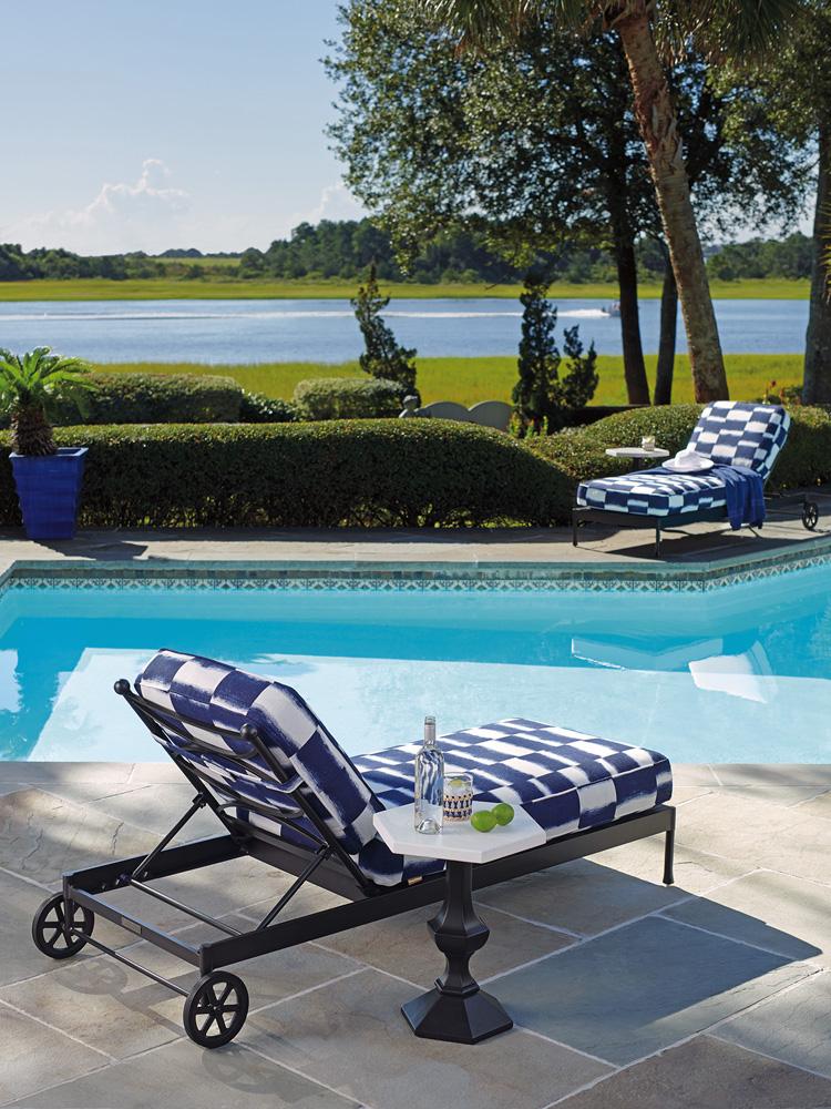 Tommy Bahama Outdoor - Pavlova Chaise Lounge, Graphite - 3910-75-40 veiw 3
