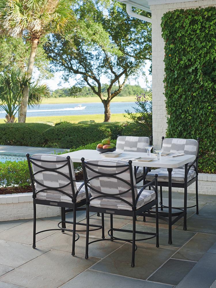 Tommy Bahama Outdoor - Pavlova High/Low Bistro Table, Graphite - 3910-873 veiw 3