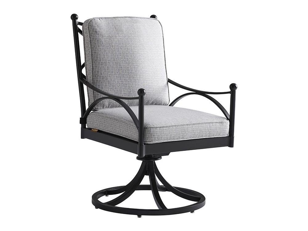 Tommy Bahama Outdoor - Pavlova Swivel Rocker Dining Chair, Graphite - 3910-13SR-40 veiw 1