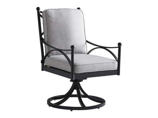 Tommy Bahama Outdoor - Pavlova Swivel Rocker Dining Chair, Graphite - 3910-13SR-40 veiw 1