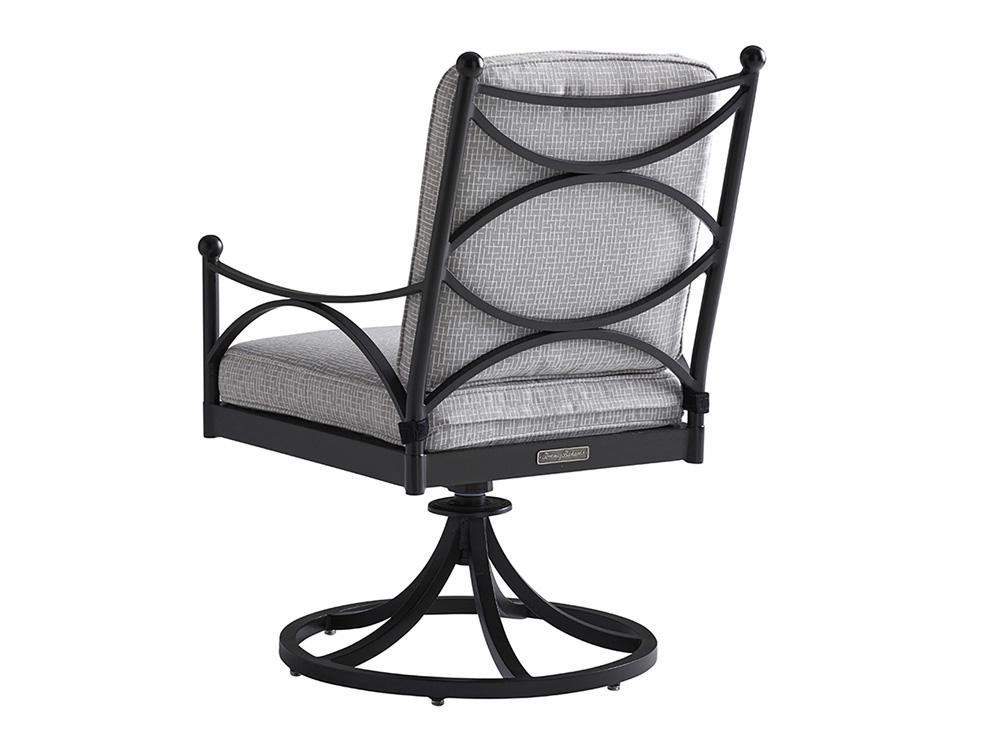 Tommy Bahama Outdoor - Pavlova Swivel Rocker Dining Chair, Graphite - 3910-13SR-40 veiw 2