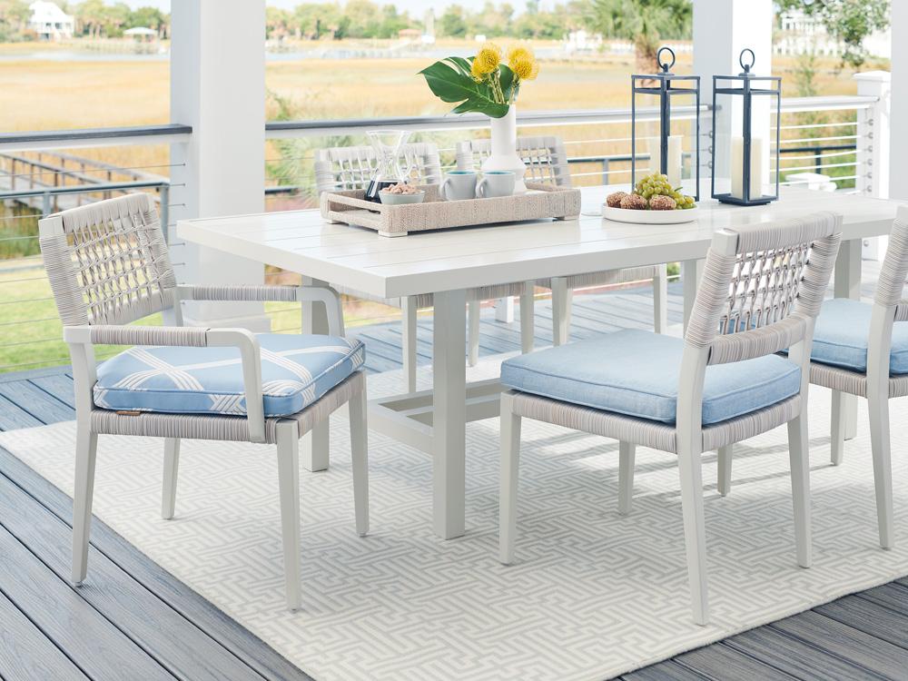 Tommy Bahama Outdoor - Seabrook Arm Dining Chair, Ivory - 3430-13-40 veiw 3