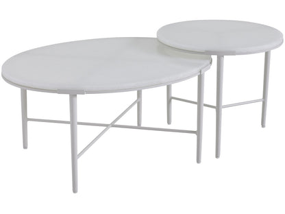 Tommy Bahama Outdoor - Seabrook Bunching Cocktail Table, Ivory - 3430-947C veiw 1