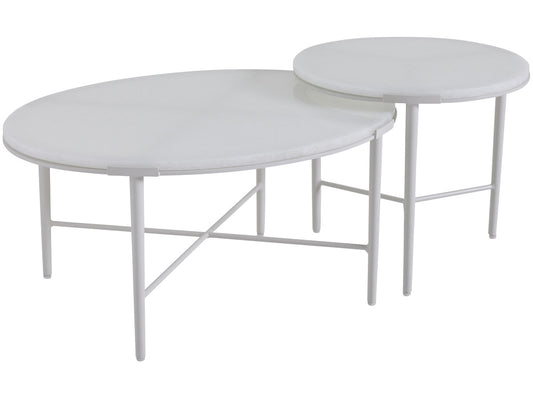 Tommy Bahama Outdoor - Seabrook Bunching Cocktail Table, Ivory - 3430-947C veiw 1