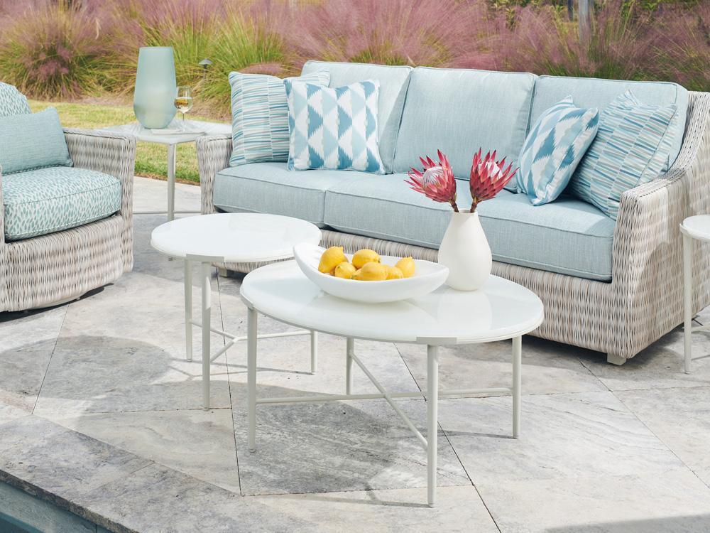 Tommy Bahama Outdoor - Seabrook Bunching Cocktail Table, Ivory - 3430-947C veiw 2