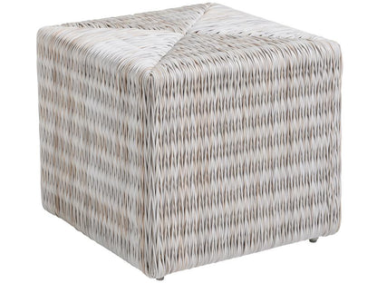 Tommy Bahama Outdoor - Seabrook Cube Ottoman, Ivory - 3430-944 veiw 1