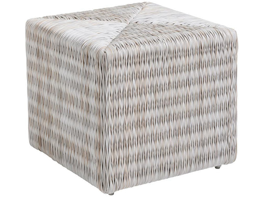 Tommy Bahama Outdoor - Seabrook Cube Ottoman, Ivory - 3430-944 veiw 1