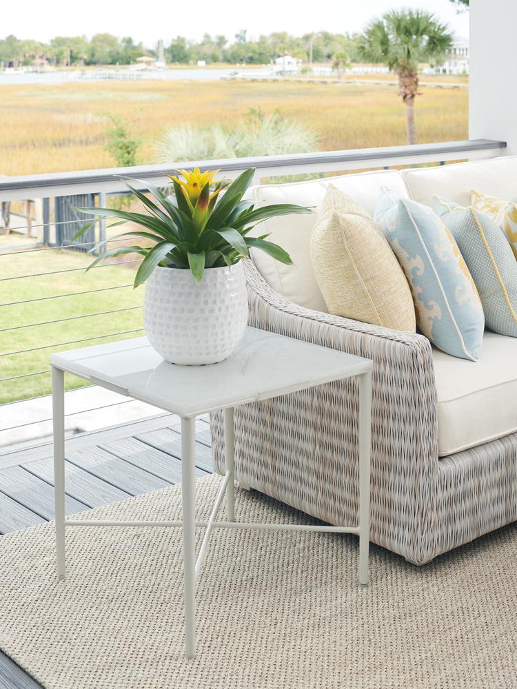 Tommy Bahama Outdoor - Seabrook End Table, Ivory - 3430-954C veiw 2