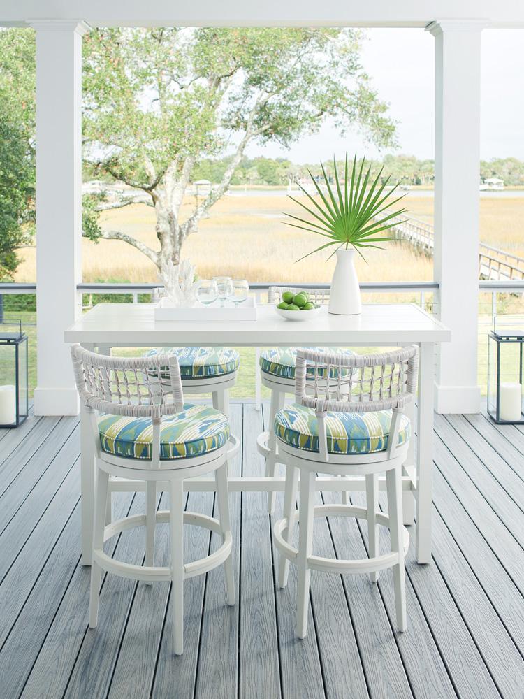 Tommy Bahama Outdoor - Seabrook High/Low Bistro Table, Ivory - 3430-873 veiw 2