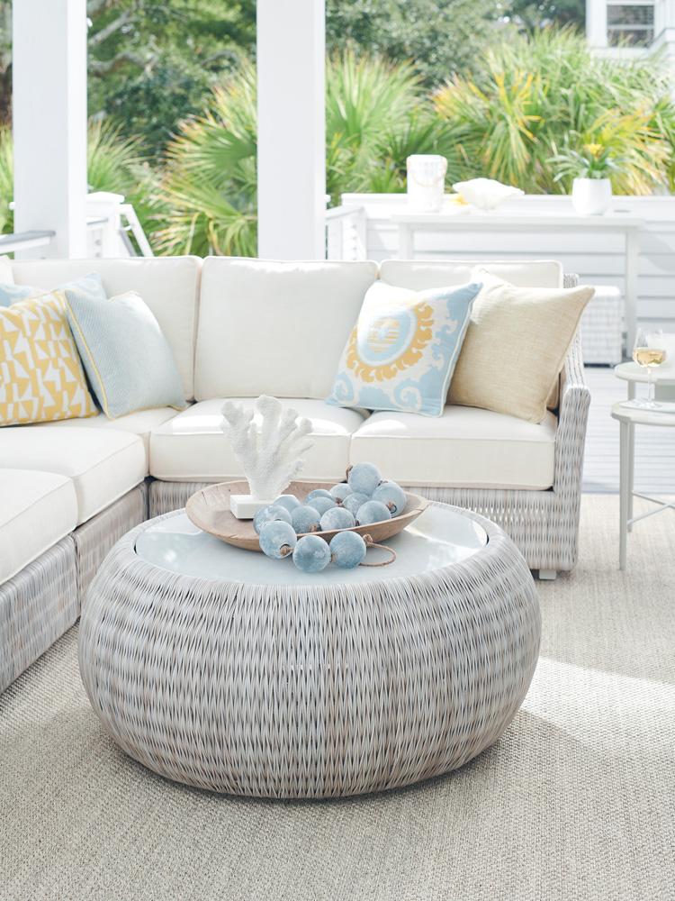 Tommy Bahama Outdoor - Seabrook Round Cocktail Table, Ivory - 3430-943C veiw 2