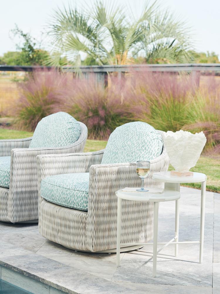Tommy Bahama Outdoor - Seabrook Tiered End Table, Ivory - 3430-957C veiw 2
