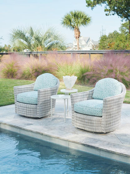 Tommy Bahama Outdoor - Seabrook Tiered End Table, Ivory - 3430-957C veiw 3