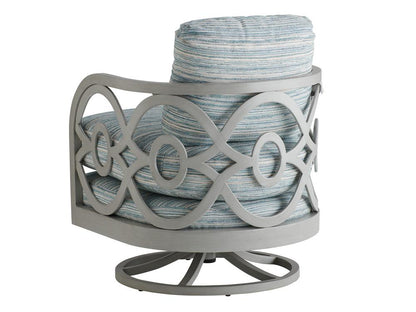 Tommy Bahama Outdoor - Silver Sands Occasional Swivel Chair, Gray - 3945-09SW-40 veiw 2