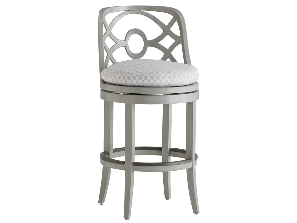 Tommy Bahama Outdoor - Silver Sands Swivel Bar Stool, Gray - 3945-16SW-40 veiw 1