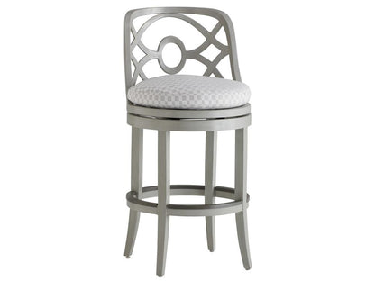 Tommy Bahama Outdoor - Silver Sands Swivel Bar Stool, Gray - 3945-16SW-40 veiw 1