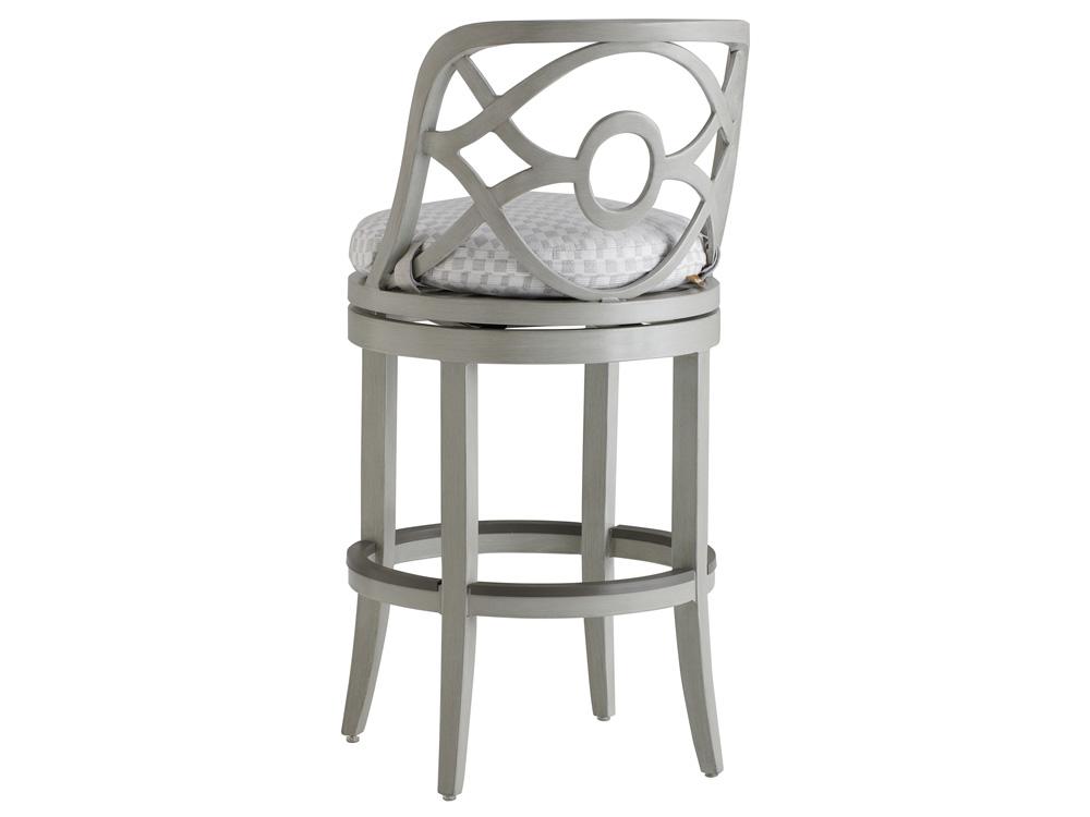 Tommy Bahama Outdoor - Silver Sands Swivel Bar Stool, Gray - 3945-16SW-40 veiw 2