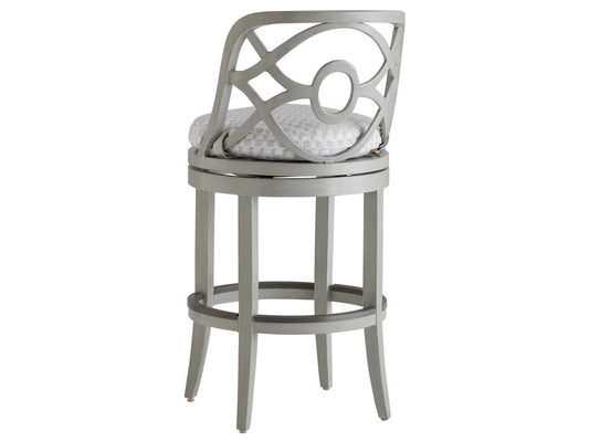 Tommy Bahama Outdoor - Silver Sands Swivel Bar Stool, Gray - 3945-16SW-40 veiw 2
