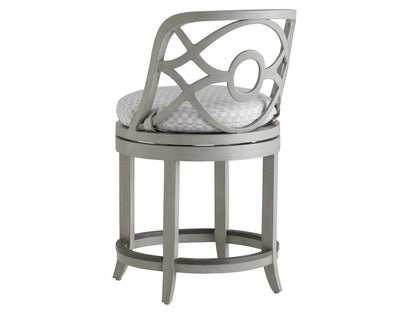 Tommy Bahama Outdoor - Silver Sands Swivel Counter Stool, Gray - 3945-17SW-40 veiw 2