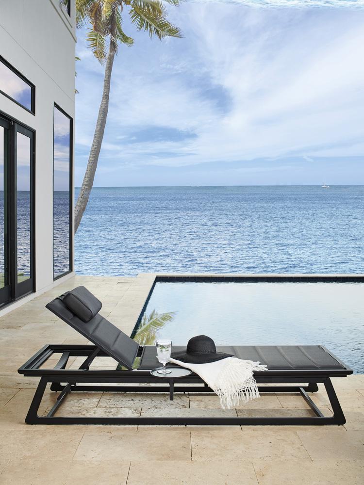 Tommy Bahama Outdoor - South Beach Chaise Lounge, Obsidian - 3940-75 veiw 2