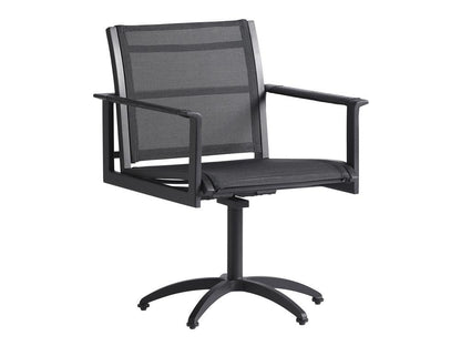 Tommy Bahama Outdoor - South Beach Swivel Rocker Dining Chair, Obsidian - 3940-13SR veiw 1