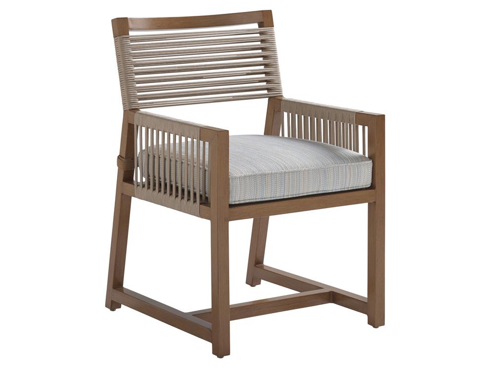 Tommy Bahama Outdoor - St Tropez Arm Dining Chair, Medium Brown - 3925-13-41 veiw 1