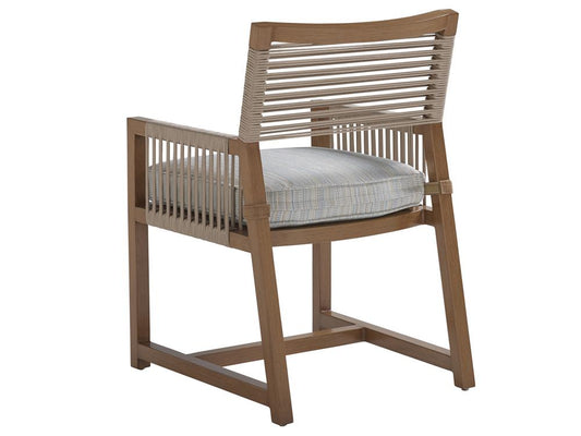 Tommy Bahama Outdoor - St Tropez Arm Dining Chair, Medium Brown - 3925-13-41 veiw 2