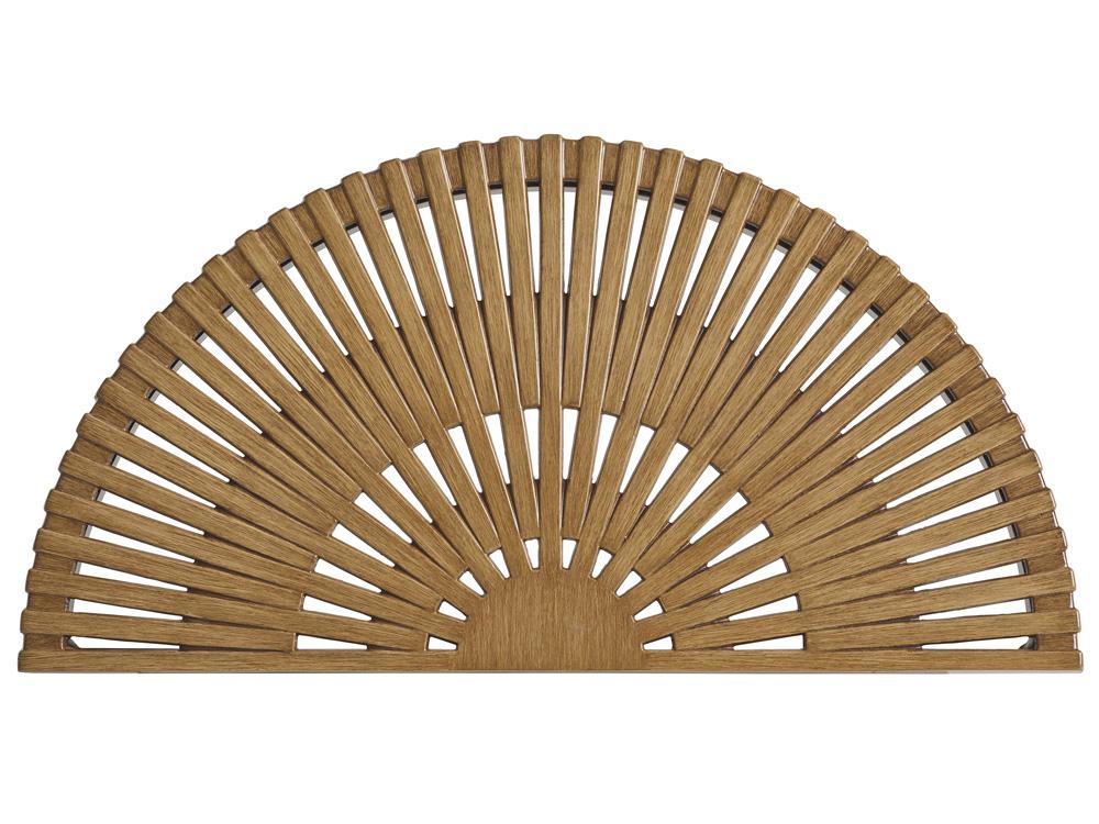 Tommy Bahama Outdoor - St Tropez Demilune End Table, Medium Brown - 3925-950 veiw 3